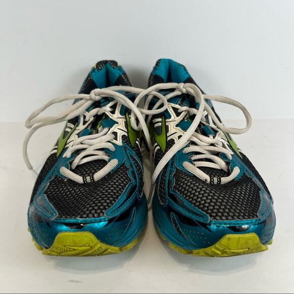 Brooks Ravenna 4 Blue + Lime Green Running Shoes Size Woman's 9.5 - Picture 7 of 7